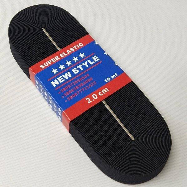 

Резинка турецкая NewStyle 2см Черная СИНДТЕКС-1859)