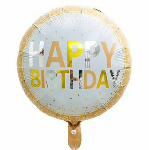 

Фольгированный шар круг Happy Birthday розовое золото 18" Китай