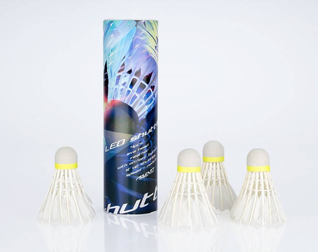 

Воланчики для бадминтона Avento® LED 4шт. 65SF