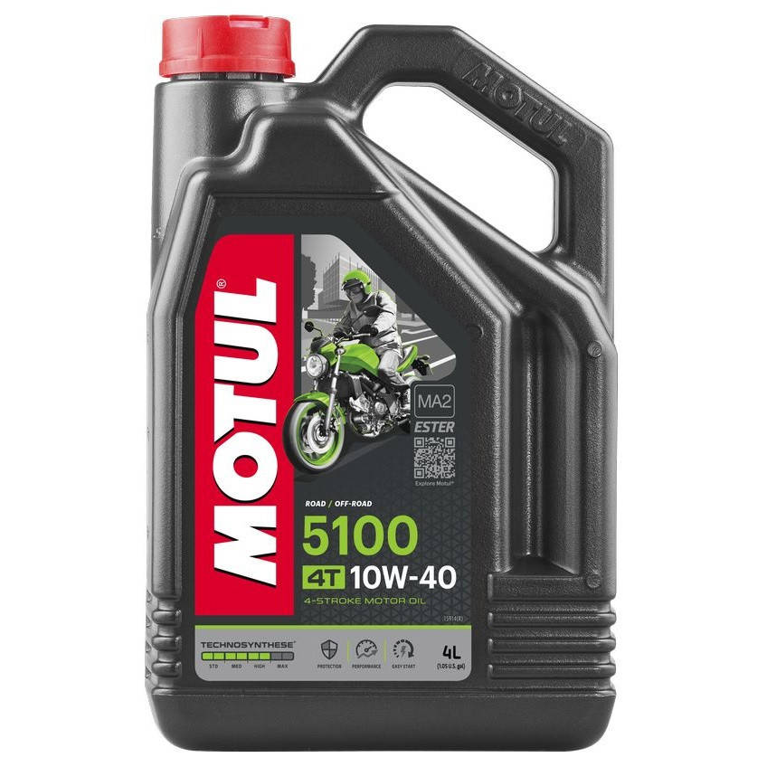 

Масло для 4-х тактных двигателей Technosynthese эстеровое MOTUL 5100 4T SAE 10W40 4 л (104068/836541)