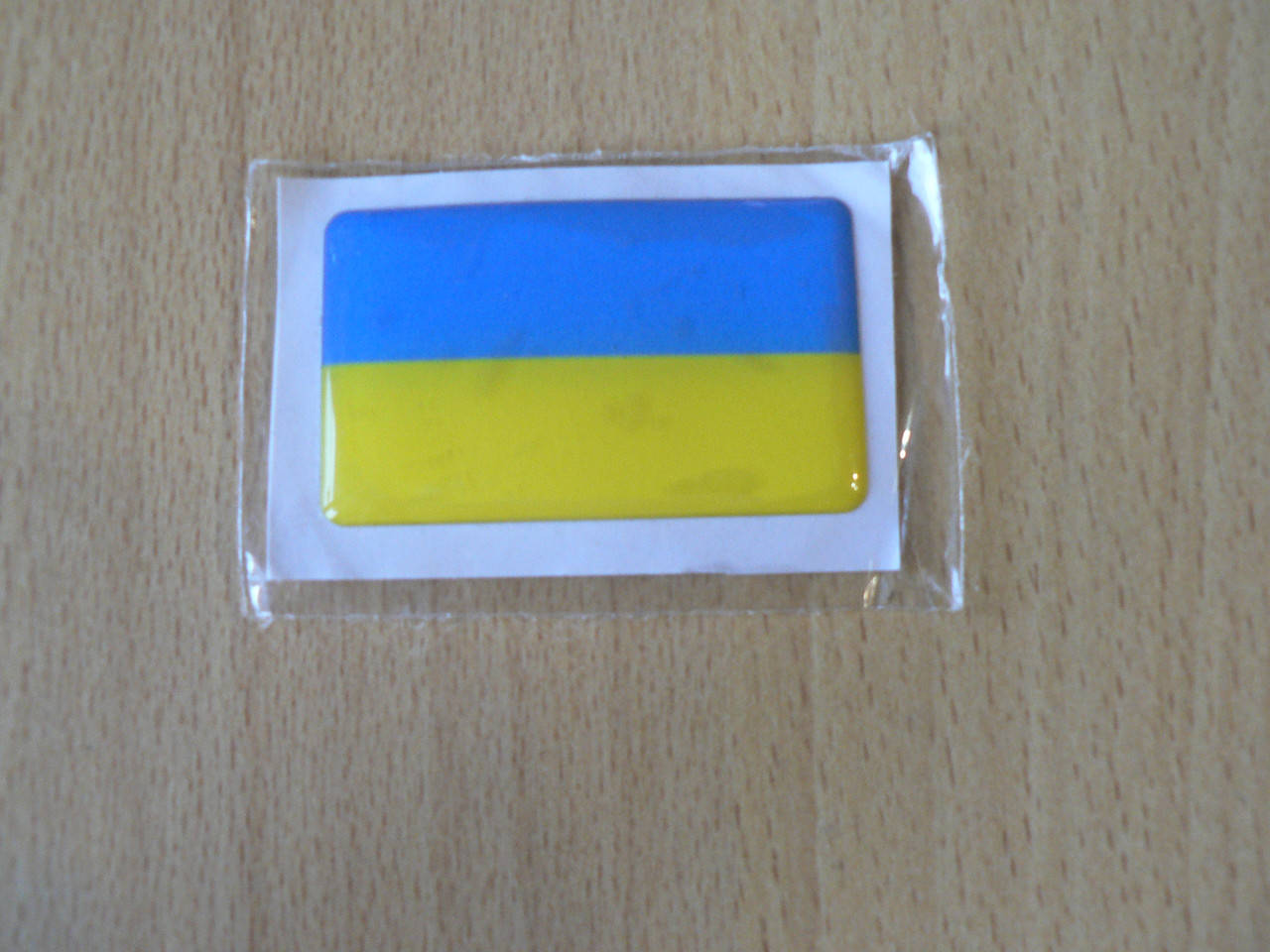 

Наклейка s силиконовая флаг 50х30х0,8мм Украина горизонтальные синяя желтая полосы в на авто