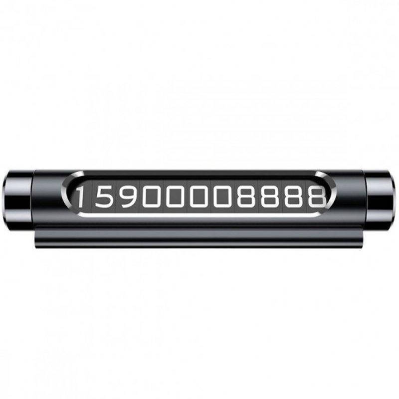 

Автовизитка Парковочная карта Baseus Temporary Parking Number Card ACNUM-01 Black, Черный