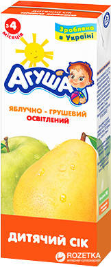 

Сок Агуша Slim яблоко-груша осветленный от 4 месяцев 200 мл