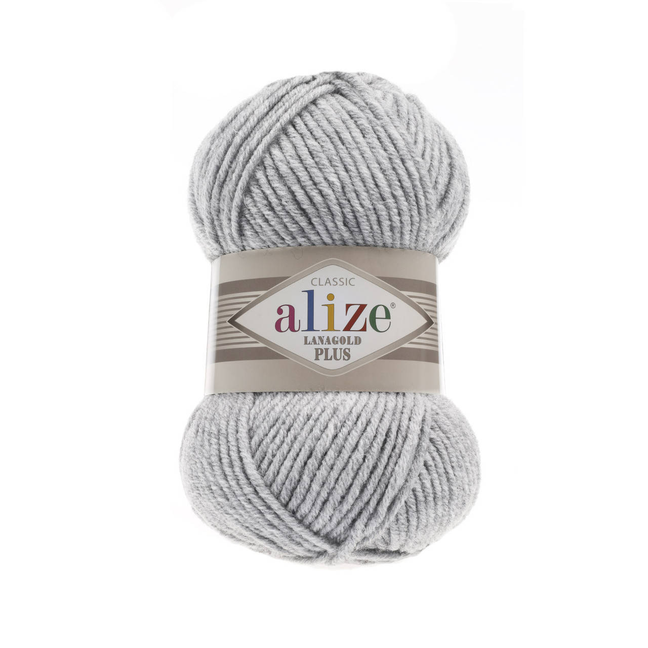 

Alize Lanagold Plus (Ализе Ланаголд Плюс) № 684 пепельный меланж (Пряжа, нитки для вязания полушерсть)