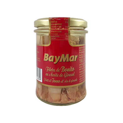 

Філе тунця Беймар в соняшниковій олії Baymar 125/190g 12шт/ящ (Код : 00-00003752)