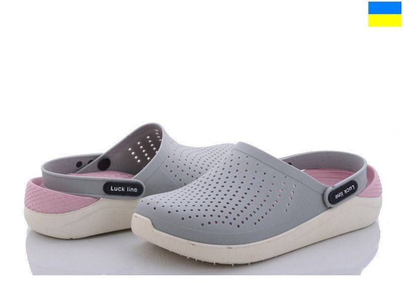 

Сабо женские Luck Crocs, Кроксы женские (Серые), Серый