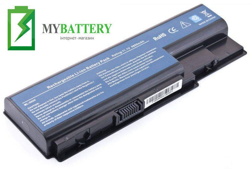 

Аккумуляторная батарея Acer AS07B32 5520 5720 5920 6920 6920G 7520 7720, Черный