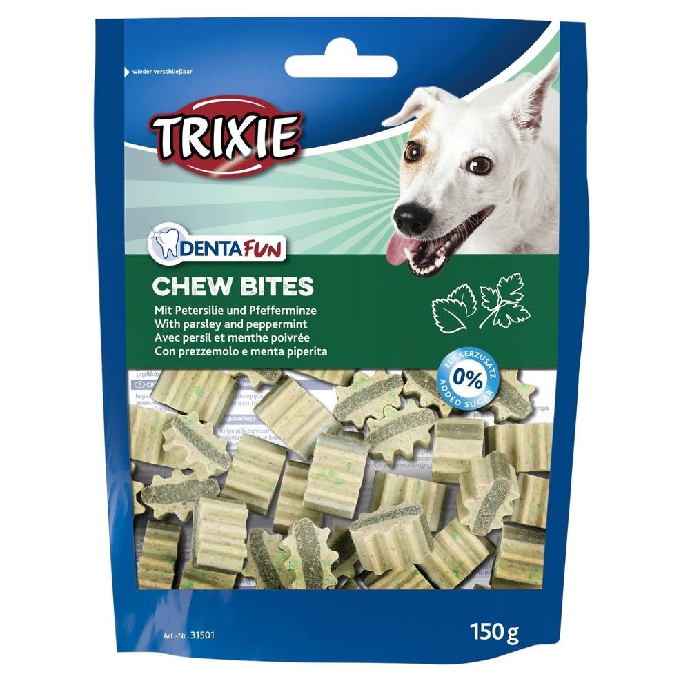 

Trixie TX-31501 Chew Bites - лакомство для собак 150 гр с мятой