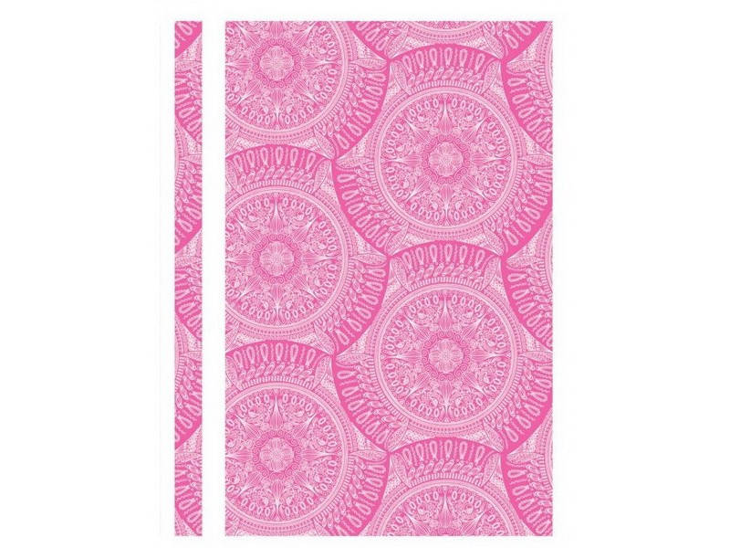 

Швидкозшивач пласт. А4 Optima "Калейдоскоп" O31265-09 глянець без перф. рожева