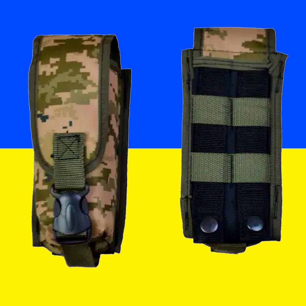 

Подсумок на 2 магазина АК для РПС из кордуры пиксель MOLLE тактический