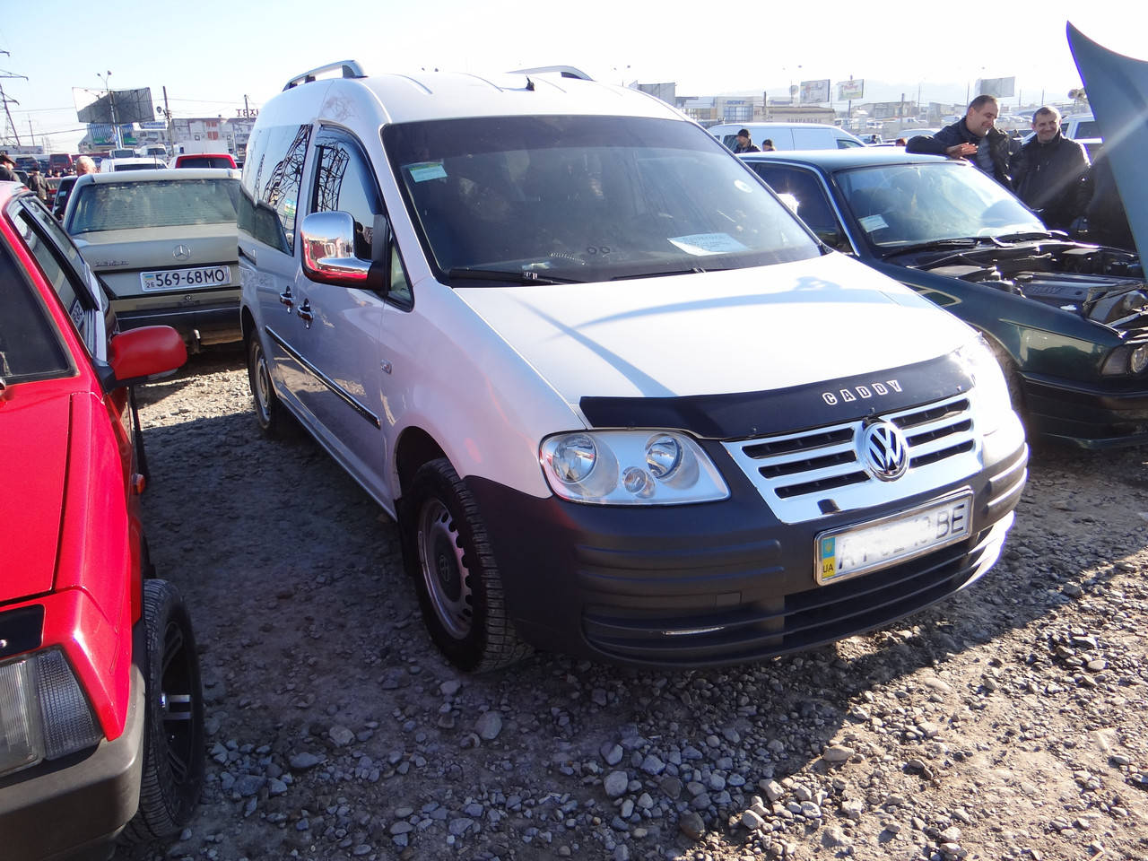 

Дефлектор капота, мухобойка VW Caddy с 2004 --- VIP