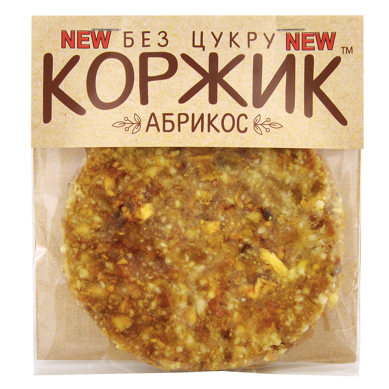 

Коржик "Абрикос" без сахара, 45г-50г, 60шт/ящ