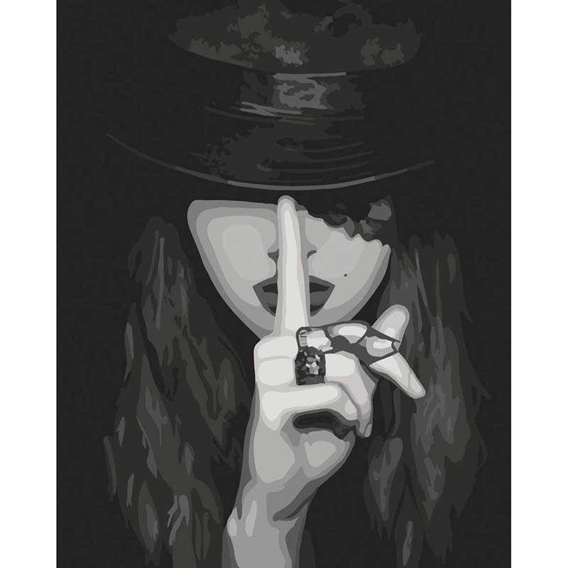 

Набор для росписи "Просто помолчи" 40*50 см*