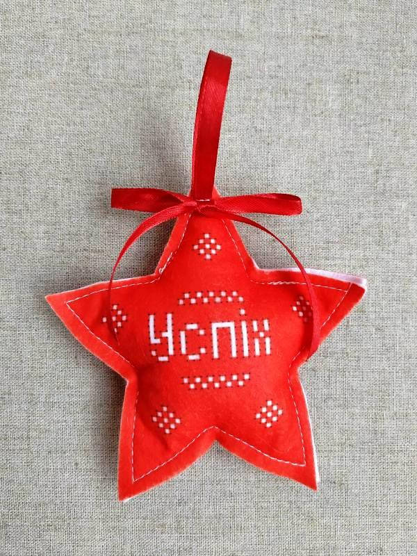 

ШНФ-031. Заготовка для вишивки бісером Новорічна іграшка.