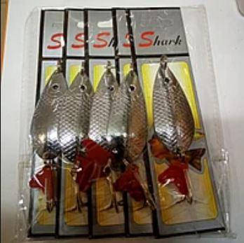

Блешня коливання Shark 20г Silver 6058