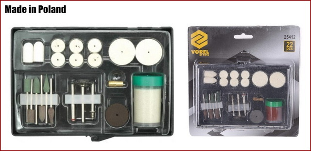 

Набор насадок для гравера 22 предмета Vorel 25412