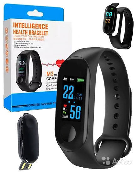 

Фитнес-браслет intelligence health bracelet M3