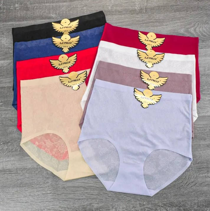 

Высокие трусики Ажур черные