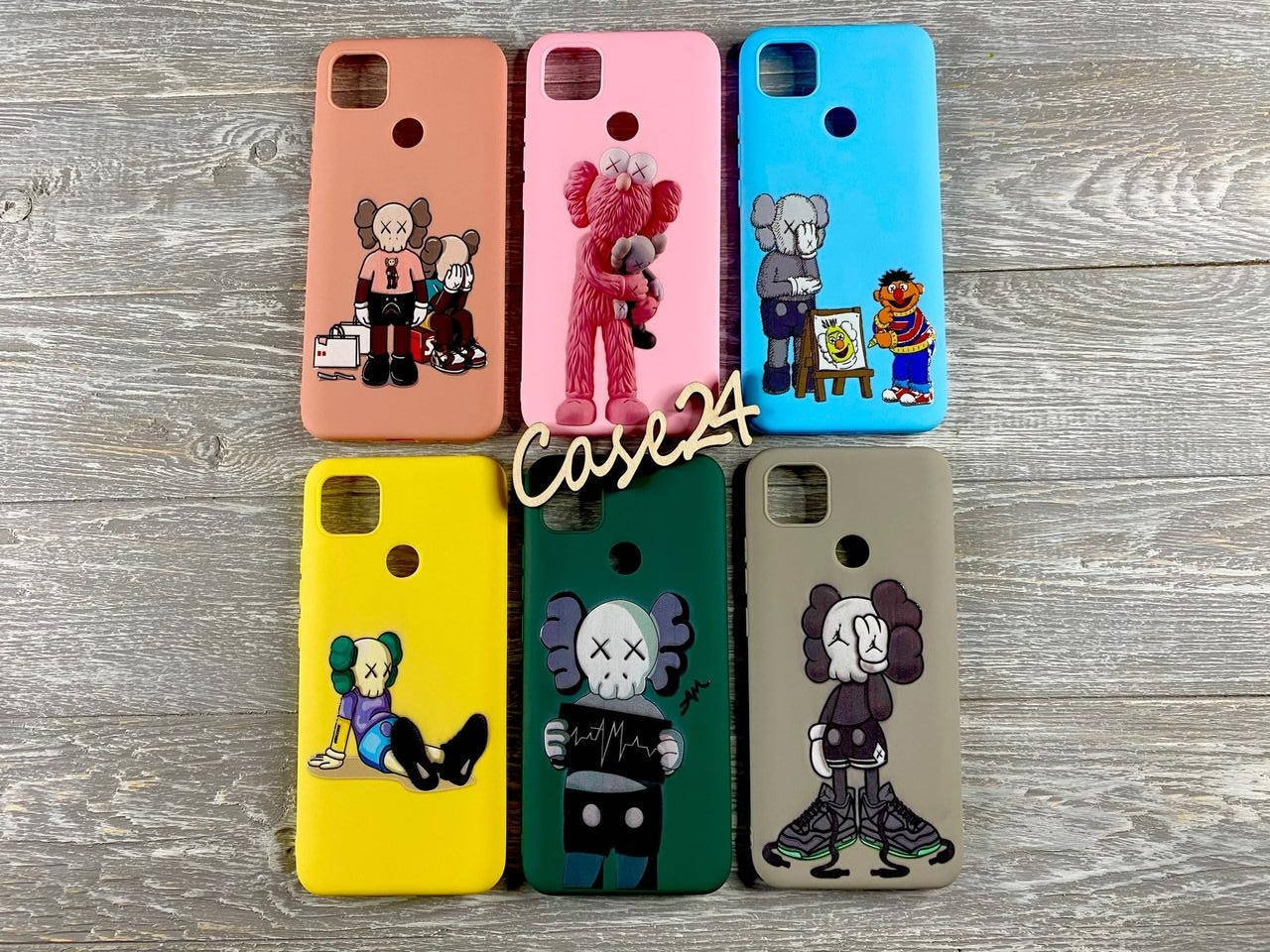 

TPU чехол накладка Kaws для Xiaomi Redmi 10A (на редми 10а) (6 видов), Разные цвета