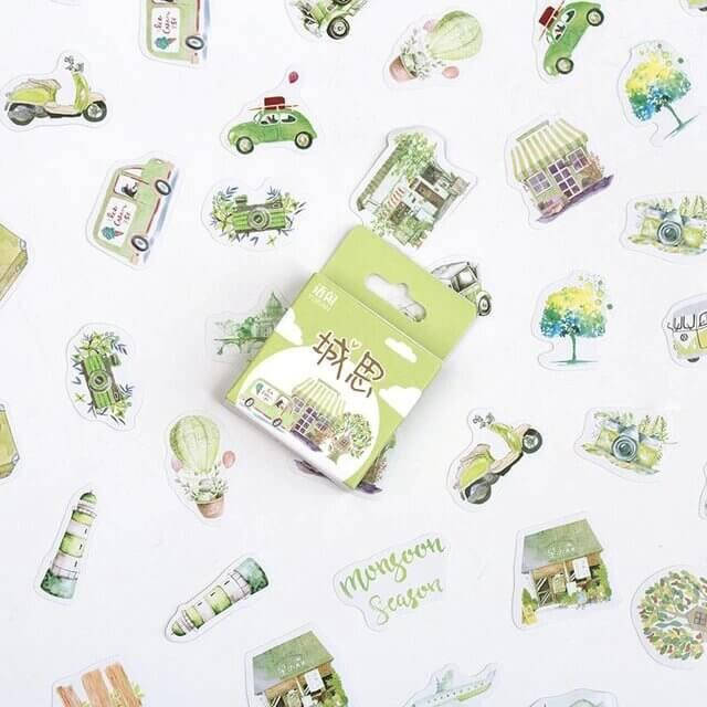 

Набор стикеров Яркие путешествия 46 шт