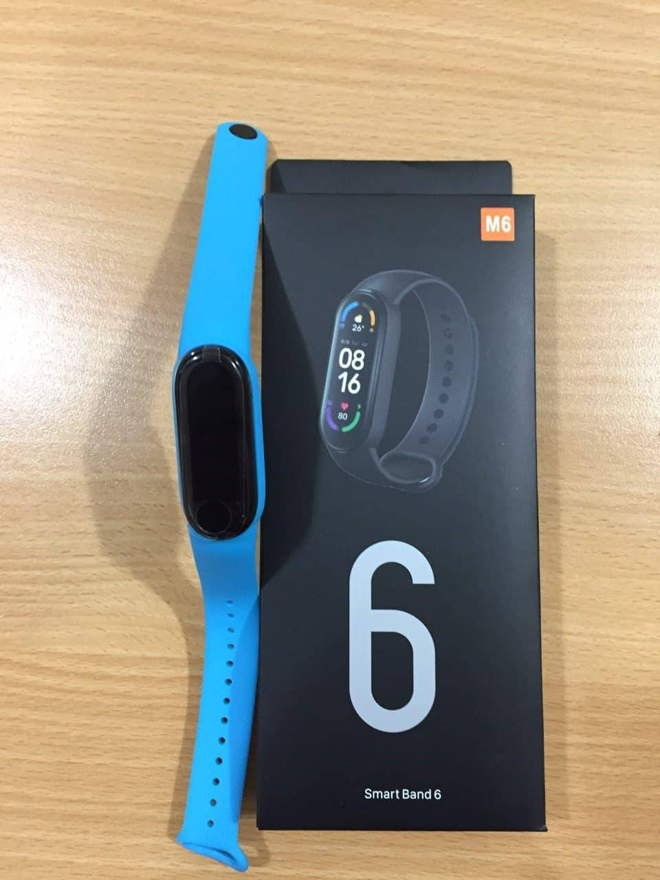 

Фитнес-Браслет SMART BAND М6 СмартЧасы M6 Фитнес-трекер Голубой