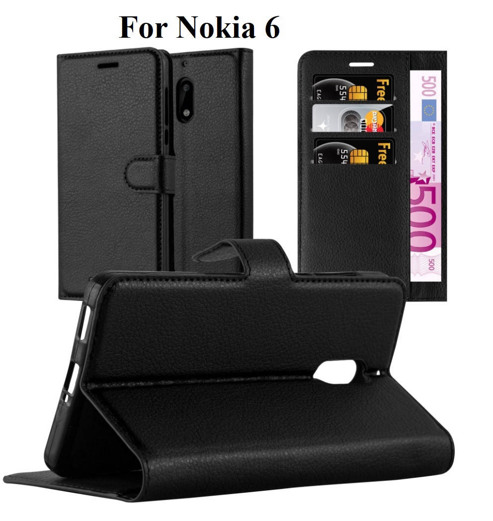 

Чехол книжка Wallet для Nokia 6 (TA-1021), Черный