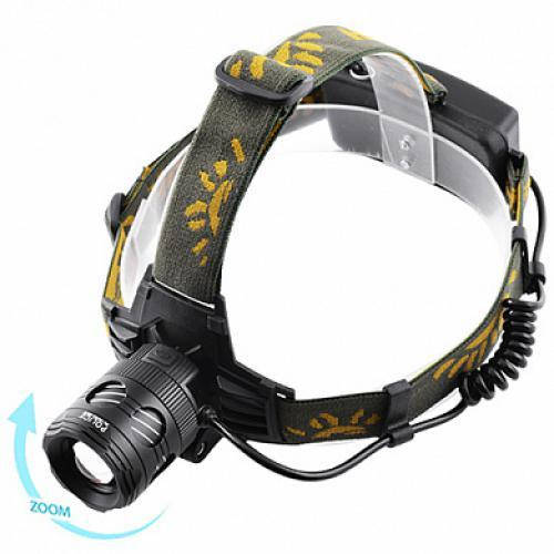 

Фонарь налобный Police 6813A-T6, ЗУ 220V/12V, 2x18650, zoom, Box 49779 (6813A-T6)