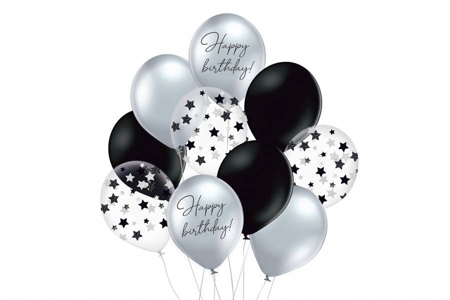 

Набор воздушных шаров "Happy birthday звезды" 10шт. 251-8350