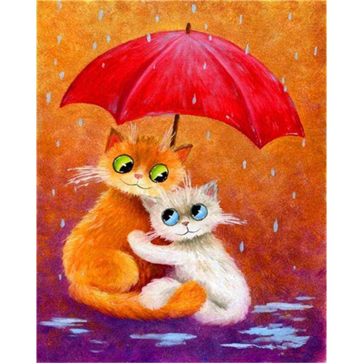 

Алмазная мозаика Котята под зонтом 30*40см Santi (954056)