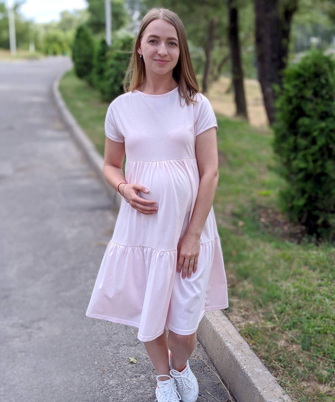 

Платье для беременных (нежно-розовый) 50-52