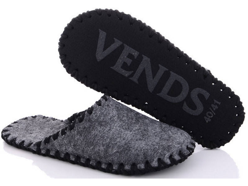 

Мужские фетровые тапочки 358 серые, VENDS, Мужские, 40/41, Фетр, Деми