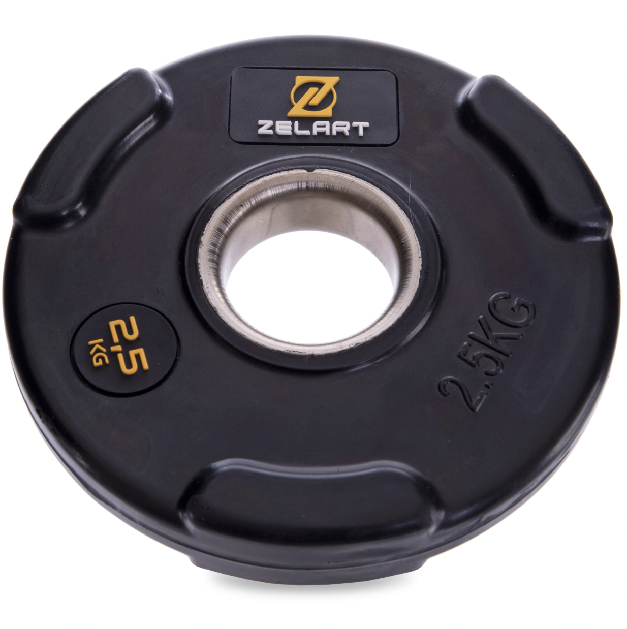 

Блины (диски) обрезиненные Zelart TA-2673-2_5 51мм 2,5кг черный