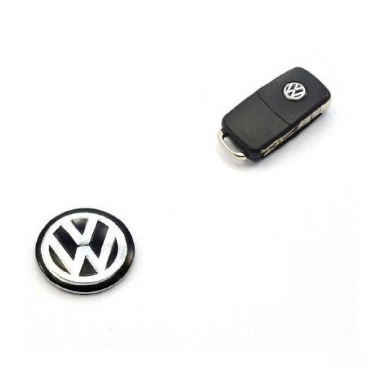 

Логотип наклейка на выкидной ключ VW Black 14мм (Силикон), Черный