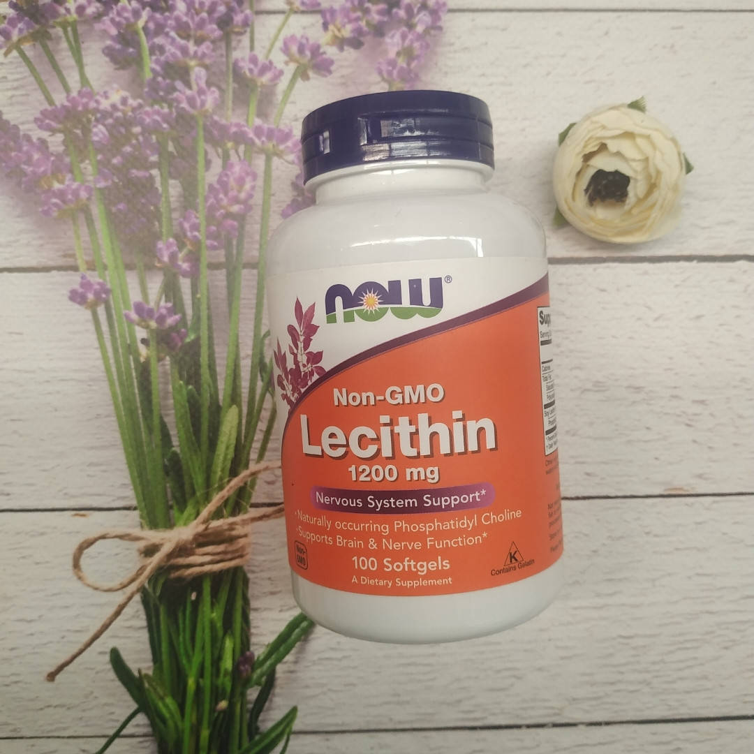 

Now Foods Lecithin 100 soft 1200 mg , лецитин соєвий