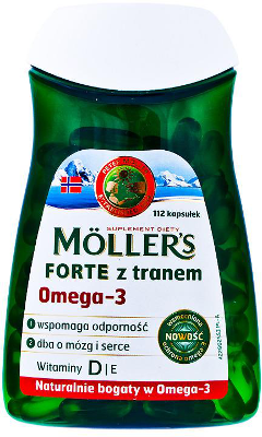 

Mollers Рыбий жир в капсулах Forte Moller s, 112 шт.