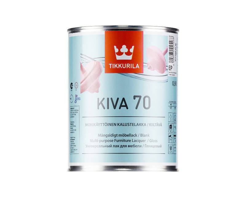 

Лак акриловый TIKKURILA KIVA 70 мебельный глянцевый 0,9л