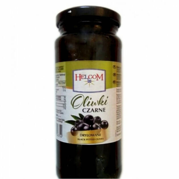 

Оливки черные без косточки Oliwki Czarne Helcom 345г
