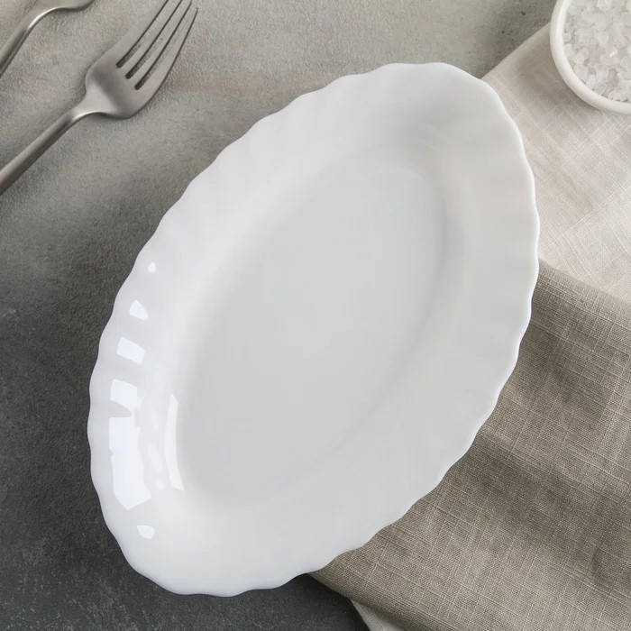 

Селёдница белая стеклокерамическая Luminarc Trianon 220*140 мм (D6885), Белый