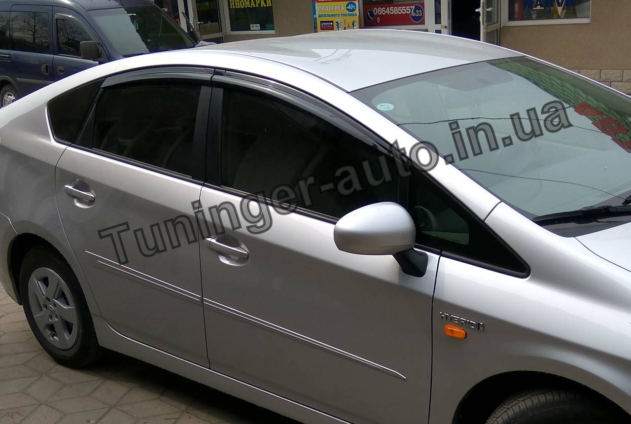

Ветровики, дефлекторы окон Toyota Prius 3 2009-2015 (Autoclover/Корея)