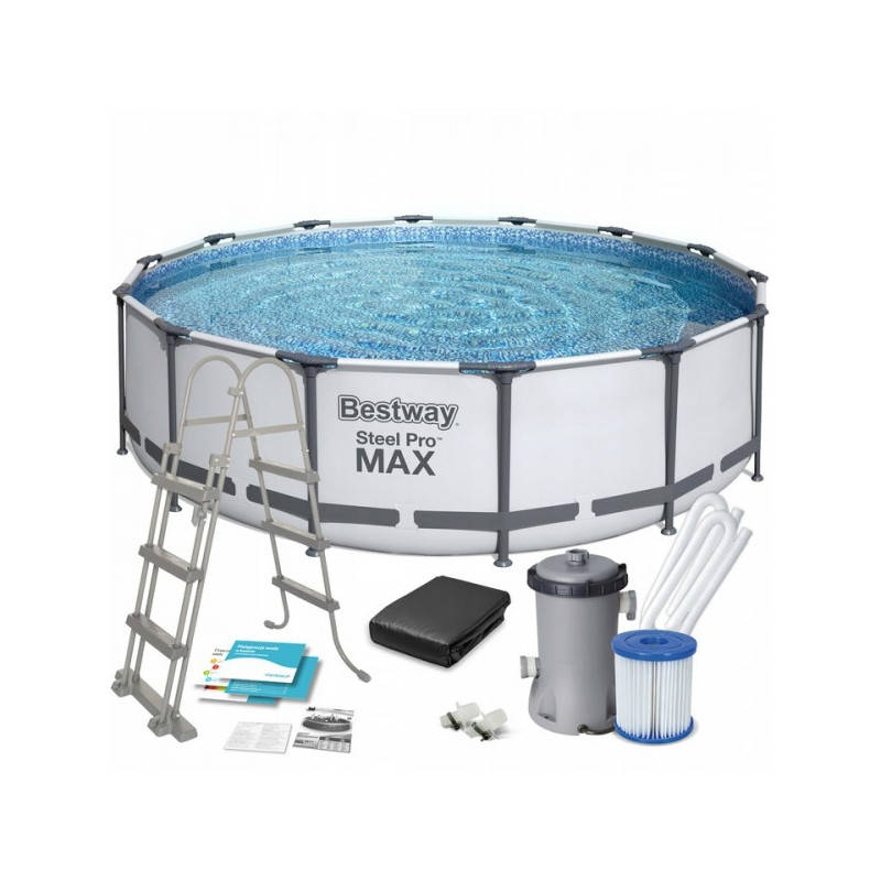 

Басейн каркасний Bestway 56950 (427х107см) 11 в 1