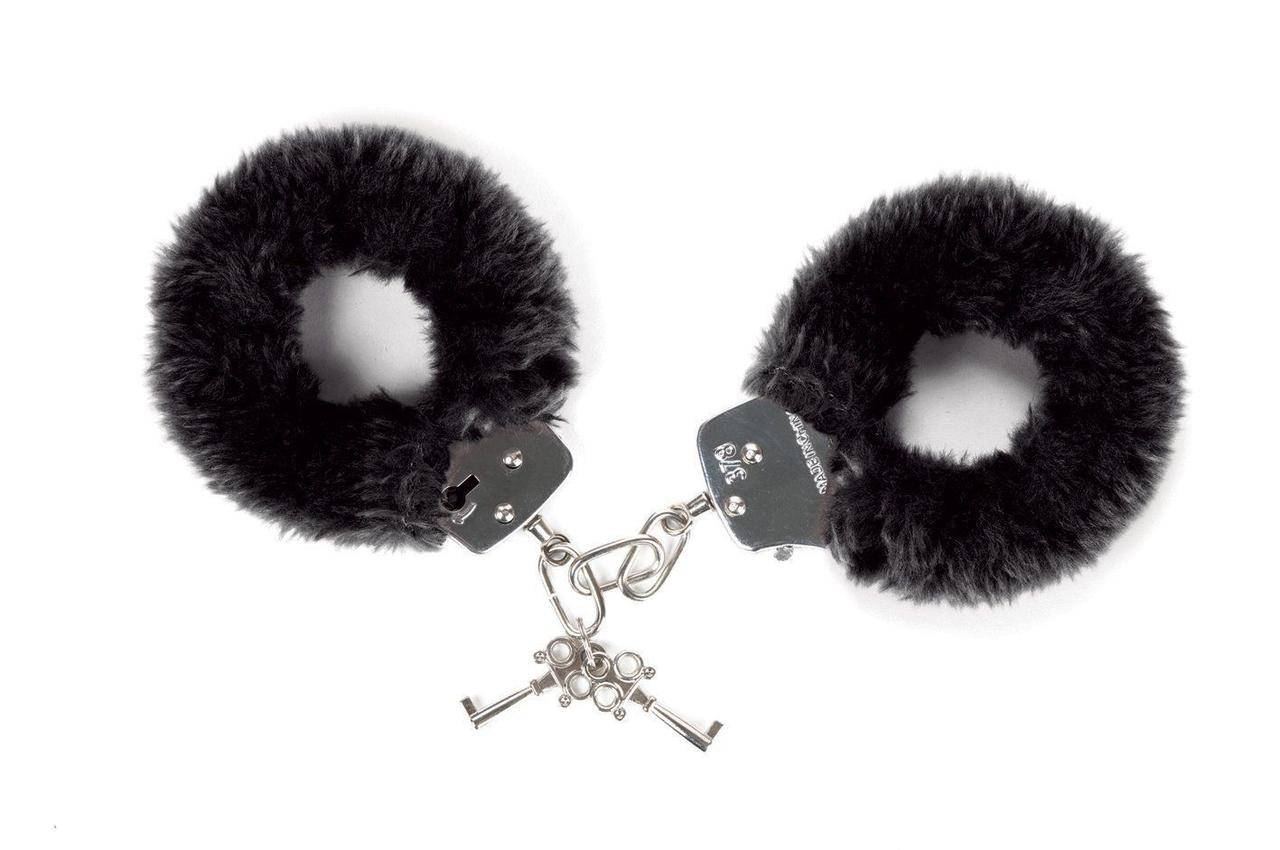 

Наручники с плюшевой отделкой Love To Love ATTACH ME Black Kitty