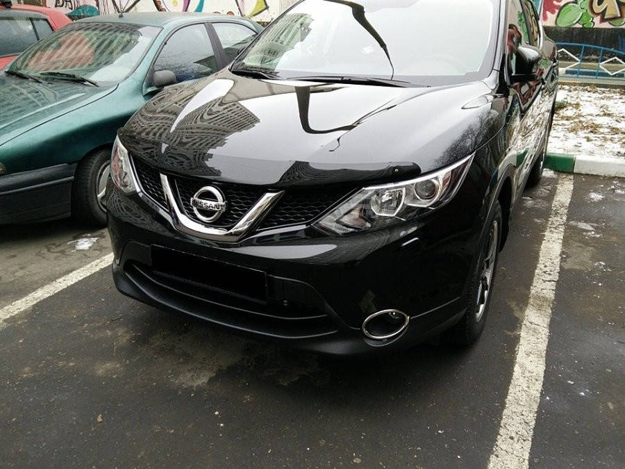 

Дефлектор капота (мухобойка) NISSAN QASHQAI 2014- (ниссан кашкай)