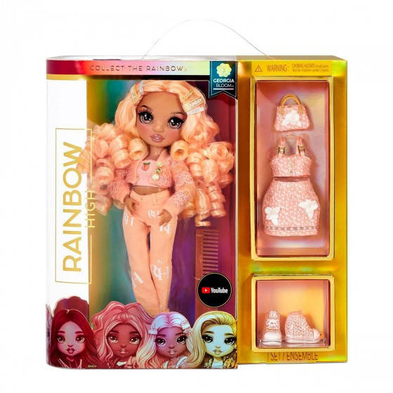 

Кукла Рейнбоу Хай Персик Rainbow High S3 Georgia Bloom Fashion Doll – Peach