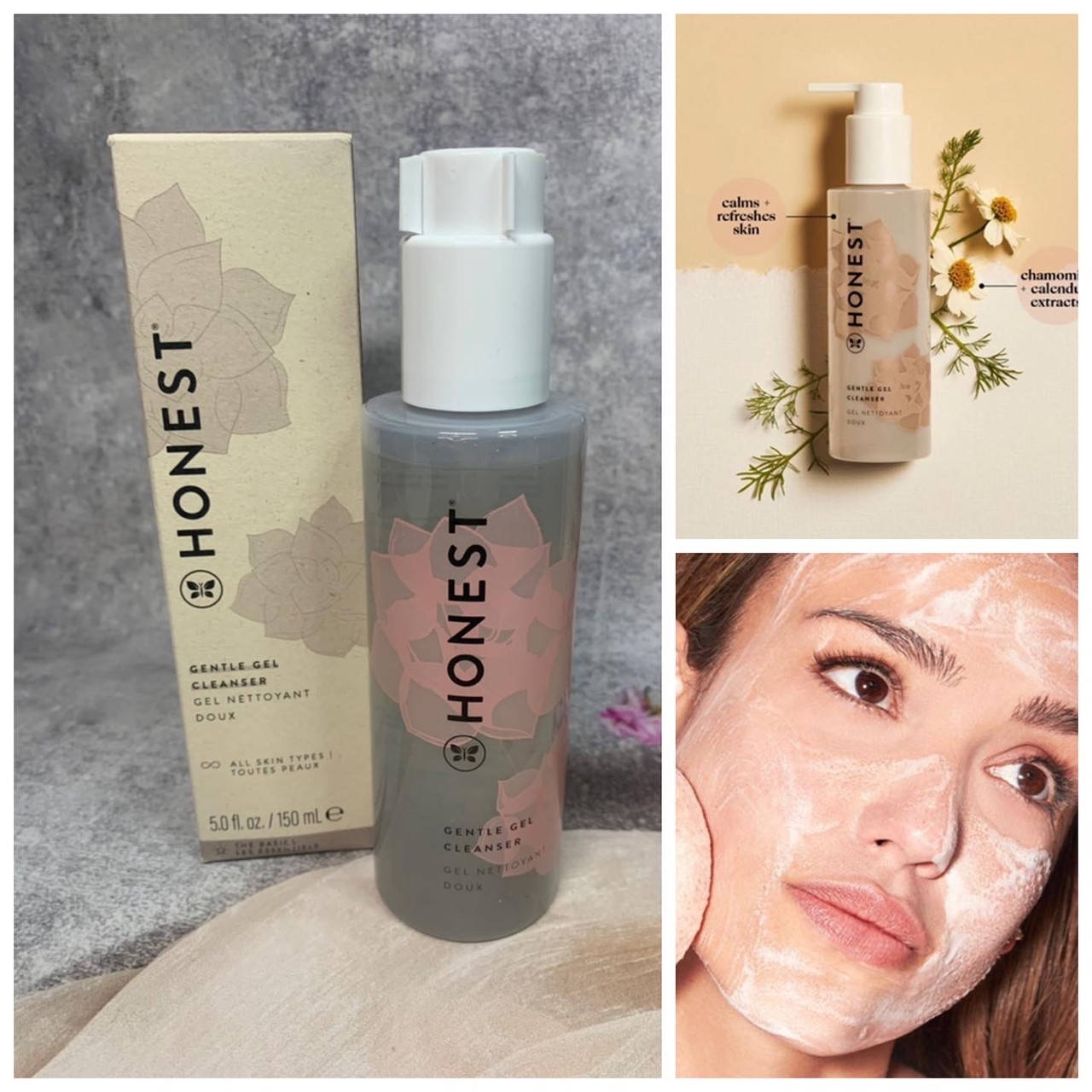 

Гель для вмивання з ромашкою та календулою Honest Beauty Gentle gel cleanser