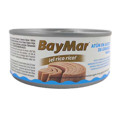 

Тунець Беймар в сон.олії BayMar 104/160g 24шт/ящ (Код : 00-00003020)