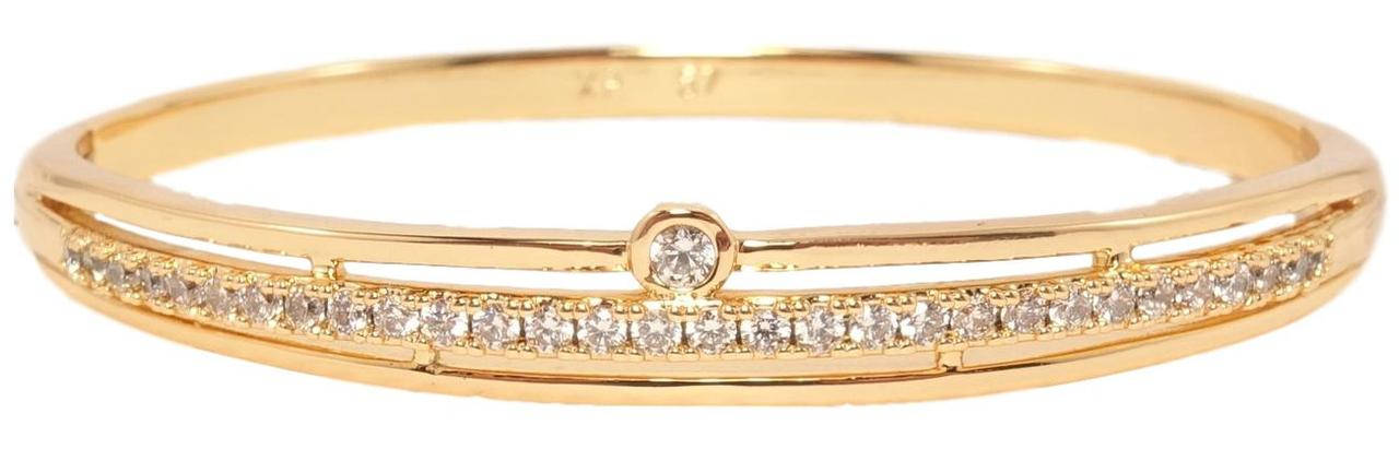 

Браслет Xuping Позолота 18K "Нежный орнамент с цирконием" ø 6см