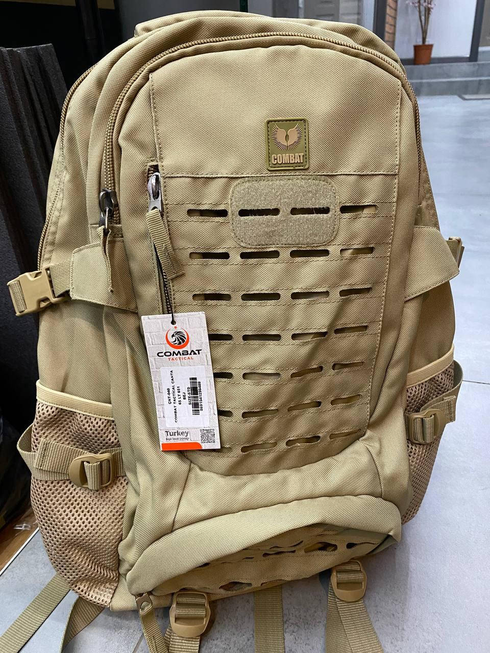 

Військовий рюкзак 50 л Combat, КОЙОТ, тактичний рюкзак для військових, армійський рюкзак, рюкзак для солдатів