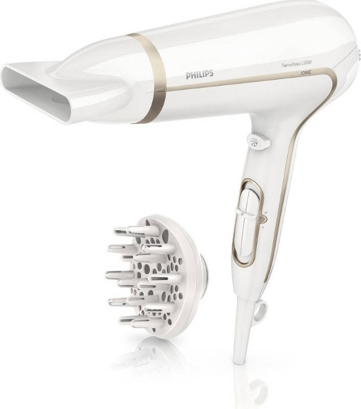 

Фен для волос с ионизацией Philips HP8232/00 ThermoProtect 2200 Вт Белый