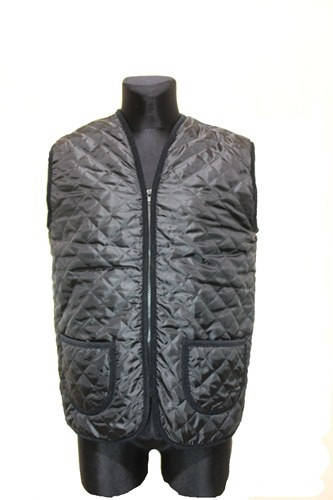 

Жилетка из овчины в балоновой ткани, черная 6XL, Черный