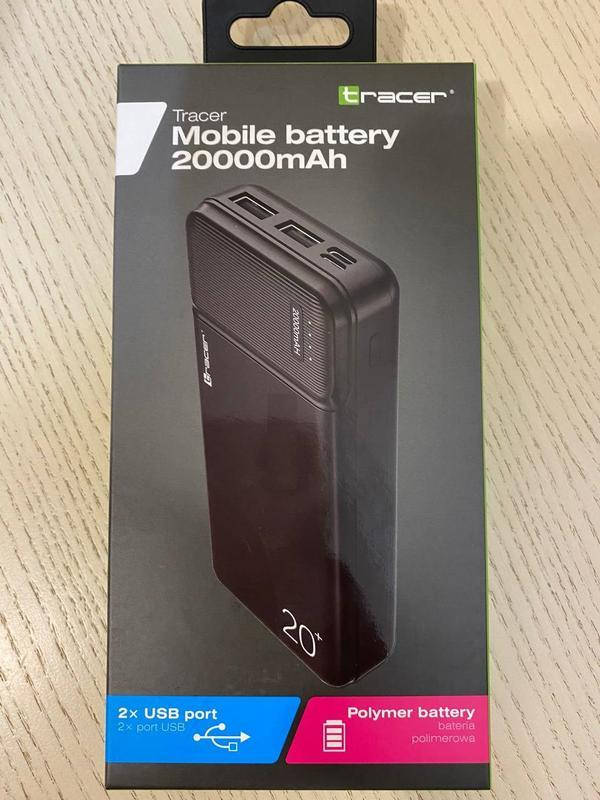 

Павербанк Power bank Tracer 20000 mAh 46961 чорний Павербанк зарядное устройство
